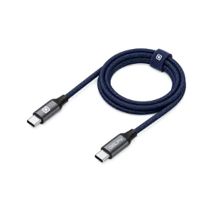 کابل Delfy Keraia-C 240W USB-C به USB-C به‌صورت حلقه‌شده با کانکتورهای دو طرف